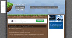 Desktop Screenshot of minecraftforfreeonline.com